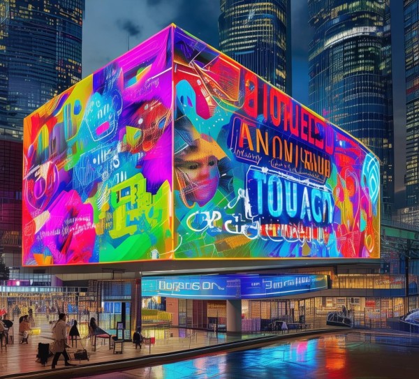 广告公司宣传语，视觉盛宴，专业创新，视觉传达，商业价值在视觉世界中的绽放。